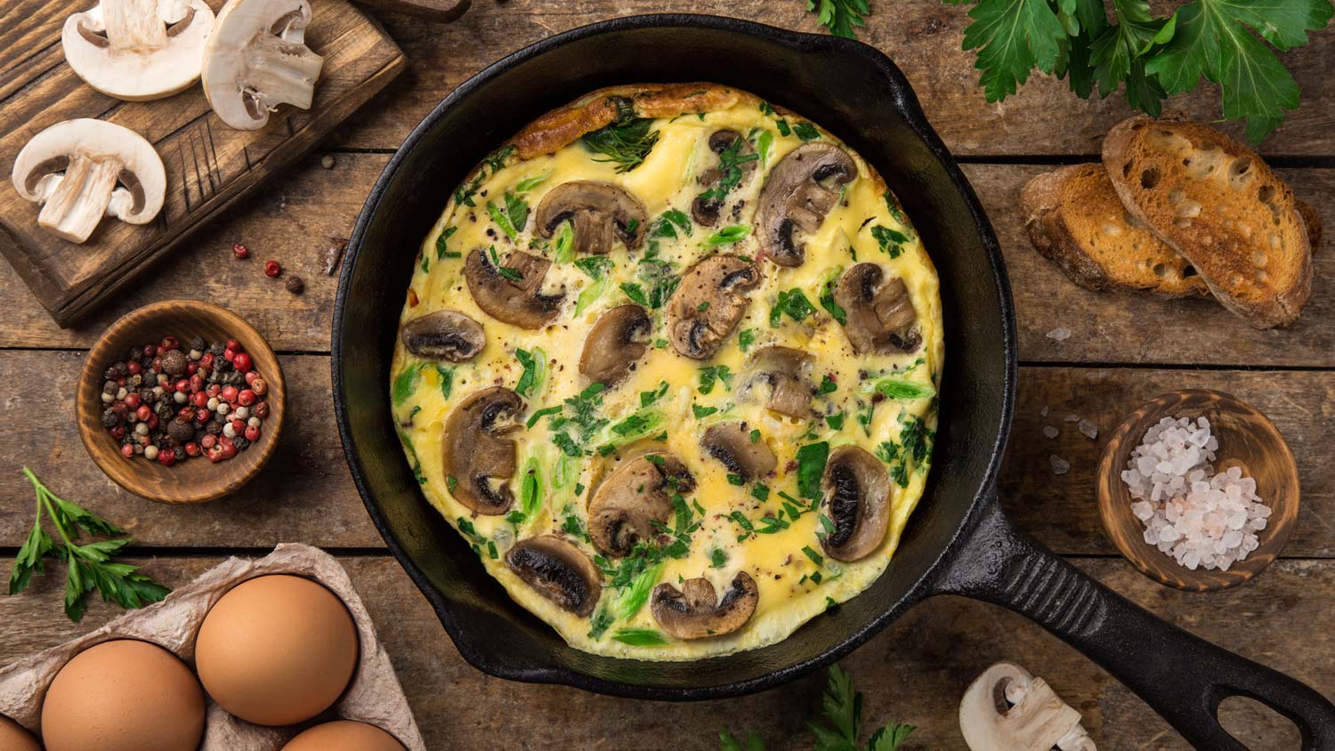 Feta & Mushroom Frittata