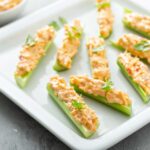 Buffalo Chicken Celery Boats