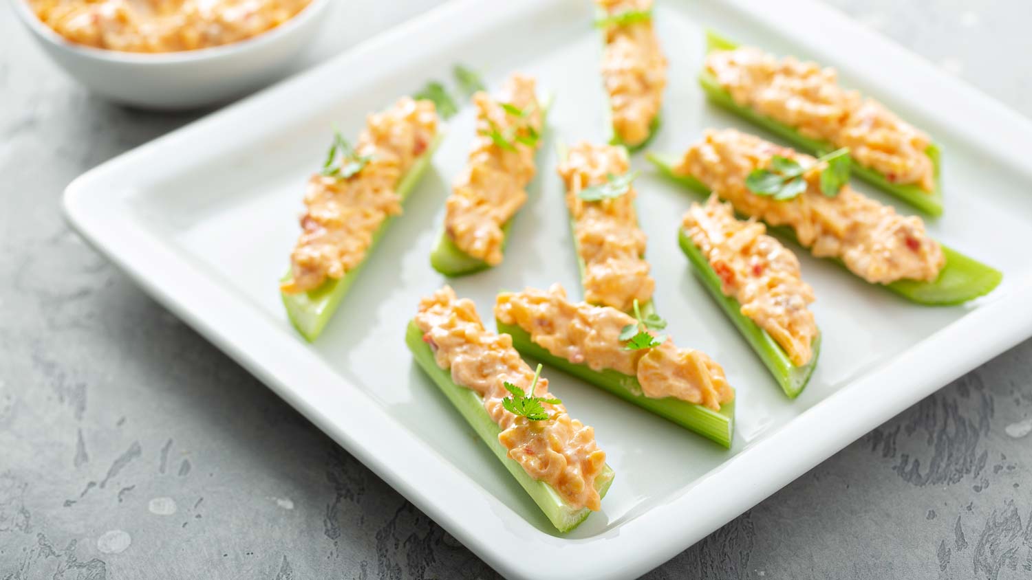 Buffalo Chicken Celery Boats